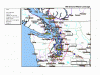 5 mV/m and .5 mV/m daytime coverage contours over Seattle, Washington